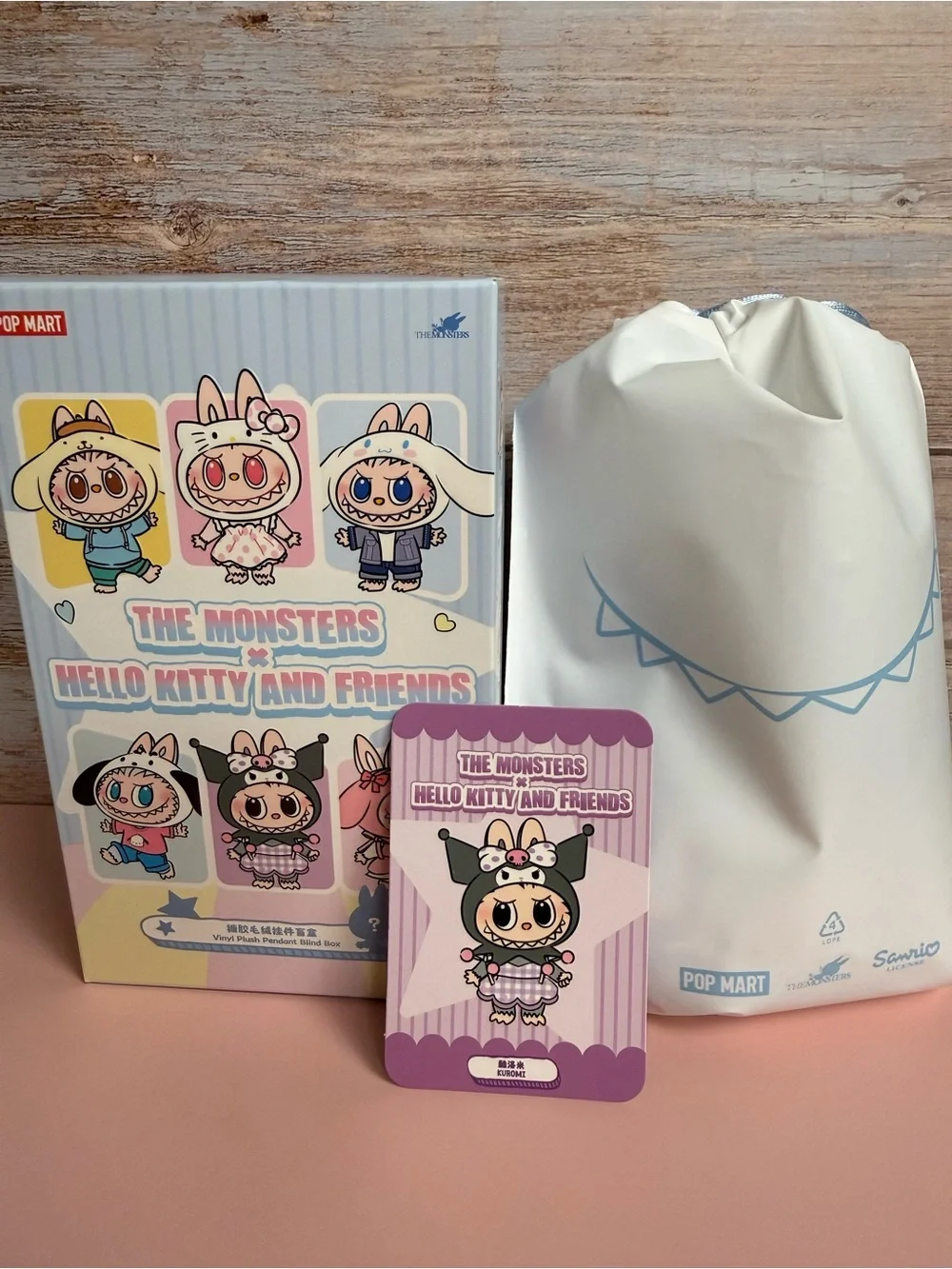 POP MART The Monsters x Hello Kitty and Friends Collectible Box - Kuromi